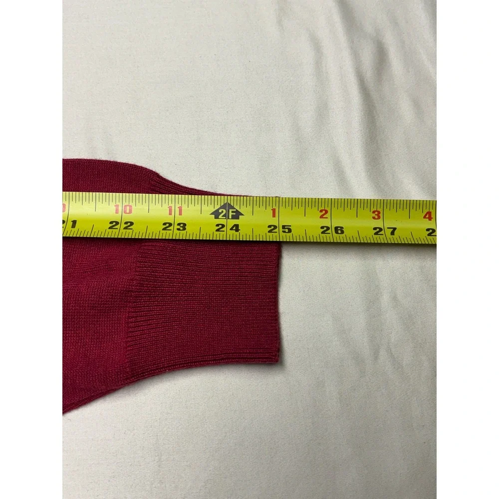 NWT JOS A BANK Classic Collection Mens Red 100%‎ Cotton Quarter Zip Sweater L